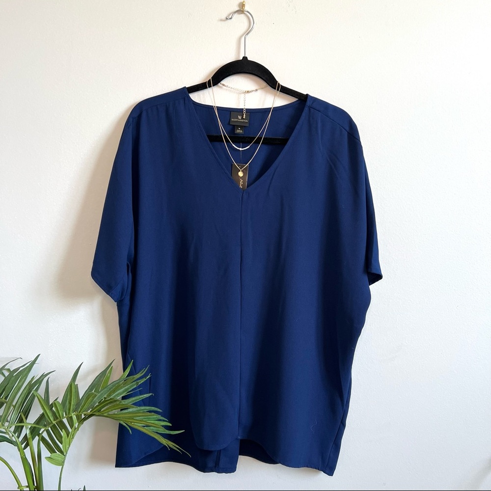 WORTHINGTON Blouse in Navy Blue